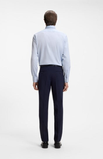 Hugo Boss Regular-Fit Shirt in Stretch-Cotton Dobby - Light Blue