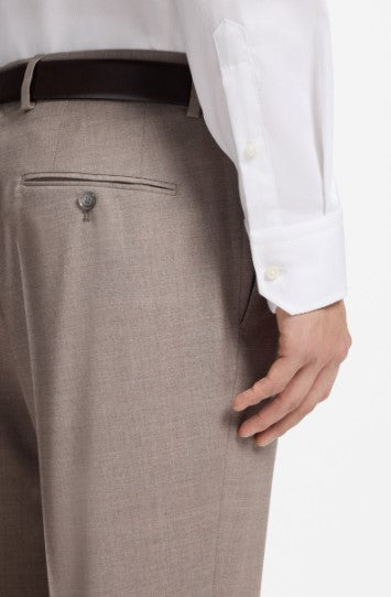 Hugo Boss Regular-Fit Shirt in Stretch-Cotton Dobby - White