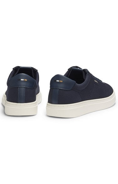Hugo Boss Keiran Lace-up Knitted Sneaker - Navy