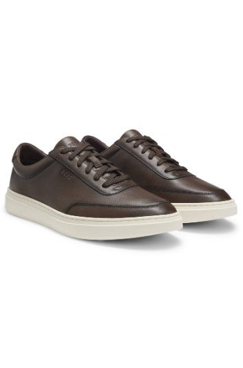 Hugo Boss Kieran Leather Sneaker - Brown
