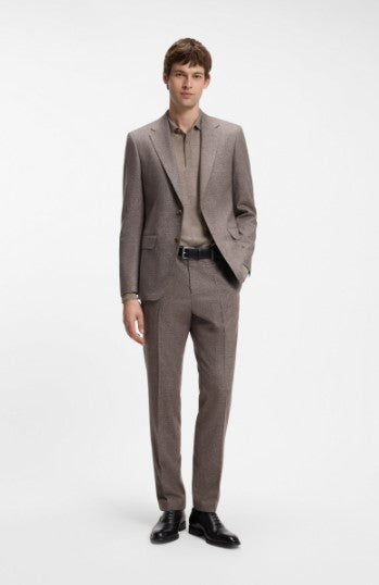 Hugo Boss Lancione Sweater Polo - Light Brown