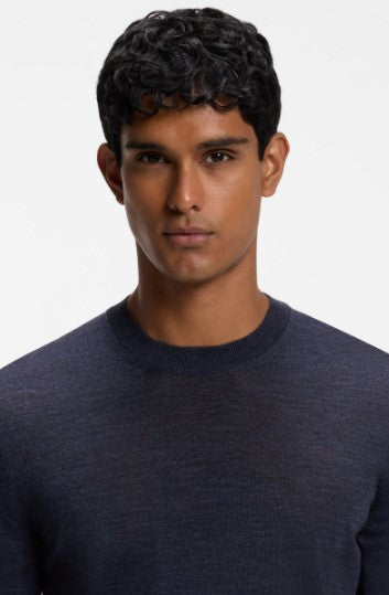 Hugo Boss Leno Crewneck Sweater - Dark Blue