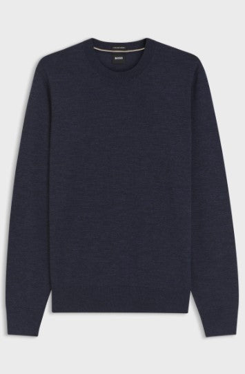 Hugo Boss Leno Crewneck Sweater - Dark Blue