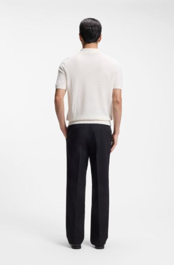 Hugo Boss Lurazio Knit Polo - Open White