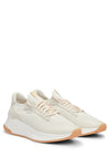 Hugo Boss Evo Sneakers with Knitted Uppers in White
