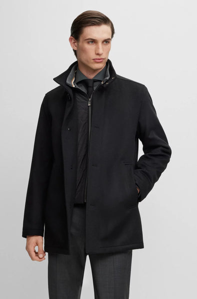 Hugo Boss Coxtan Coat in Black