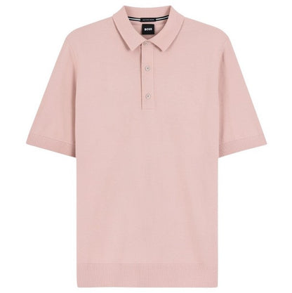 Hugo Boss Nolano Knit polo in virgin wool - Pink