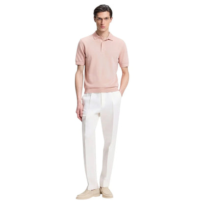 Hugo Boss Nolano Knit polo in virgin wool - Pink