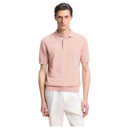 Hugo Boss Nolano Knit polo in virgin wool - Pink