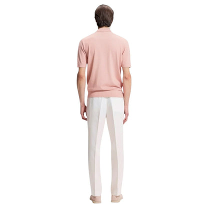 Hugo Boss Nolano Knit polo in virgin wool - Pink
