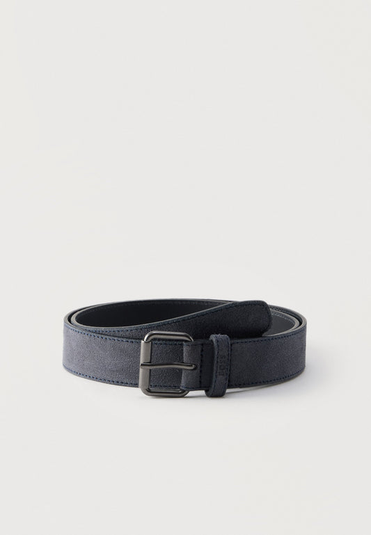 Hugo Boss Narun Suede Belt - Dark Blue