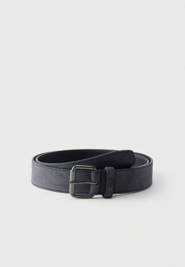 Hugo Boss Narun Suede Belt - Dark Blue