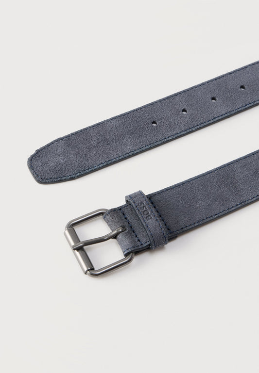 Hugo Boss Narun Suede Belt - Dark Blue