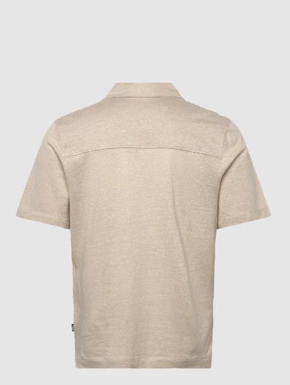 Hugo Boss Powell Linen Blend Shirt - Beige