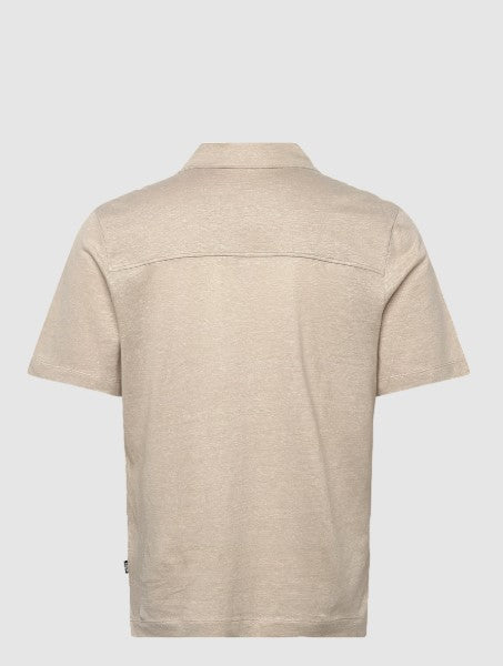 Hugo Boss Powell Linen Blend Shirt - Beige