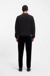Hugo Zip-neck knit polo in interlock cotton