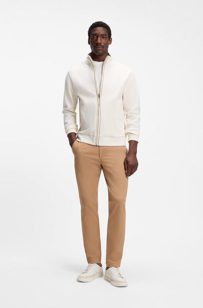 Hugo Boss Leather sneakers with suede trims - White