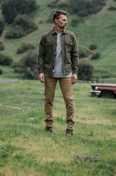 Hiroshi Kato The Anvil Natural Slub - Military Green 14oz Selvedge