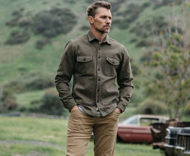 Hiroshi Kato The Anvil Natural Slub - Military Green 14oz Selvedge