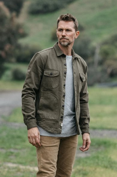 Hiroshi Kato The Anvil Natural Slub - Military Green 14oz Selvedge