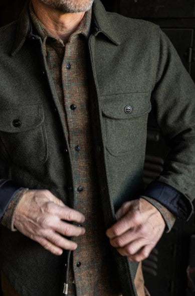 Hiroshi Kato The Anvil Melton Wool - Dark Green