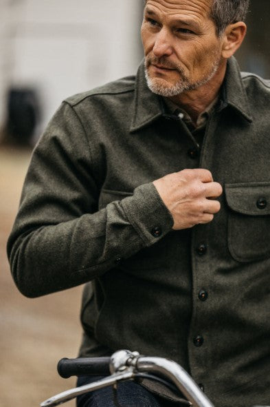 Hiroshi Kato The Anvil Melton Wool - Dark Green