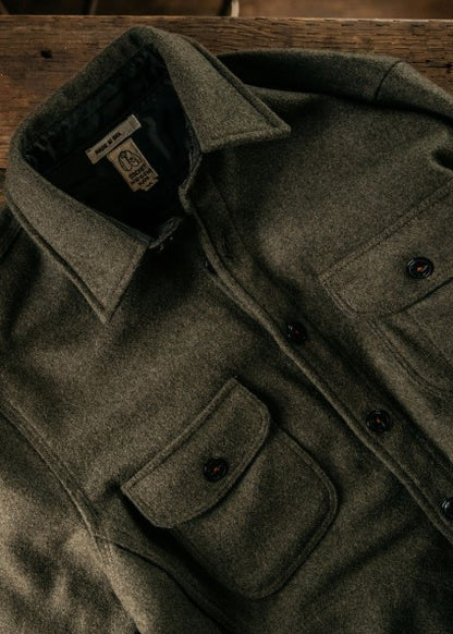 Hiroshi Kato The Anvil Melton Wool - Dark Green