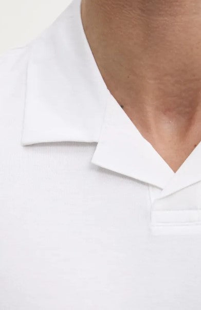 Hugo Dimers Mercerized slim-fit polo shirt with Johnny collar