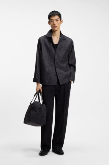Hugo Oversized Cotton Denim Shirt - Indigo