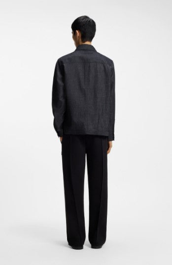 Hugo Oversized Cotton Denim Shirt - Indigo