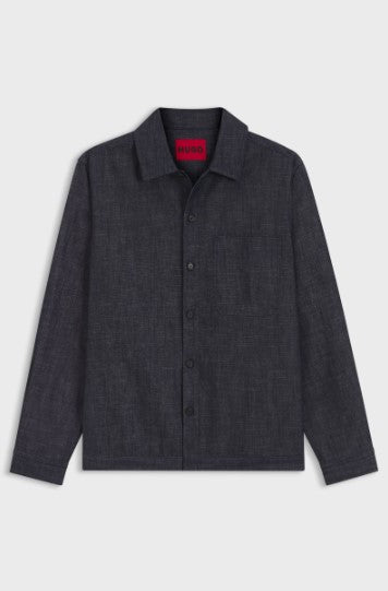 Hugo Oversized Cotton Denim Shirt - Indigo
