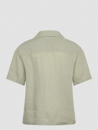 Hugo Exolino Linen Shirt - Green