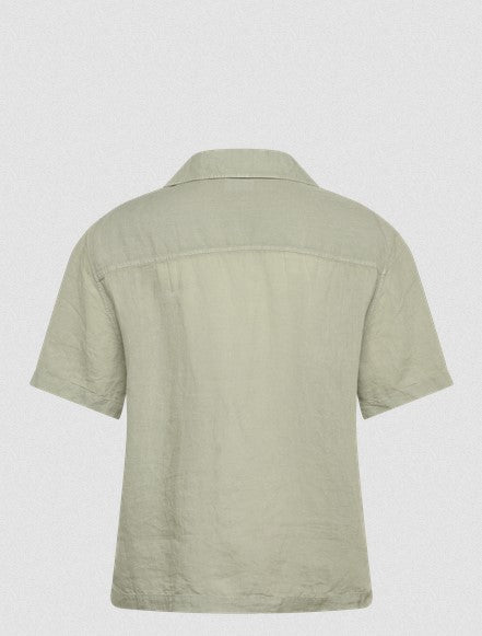 Hugo Exolino Linen Shirt - Green