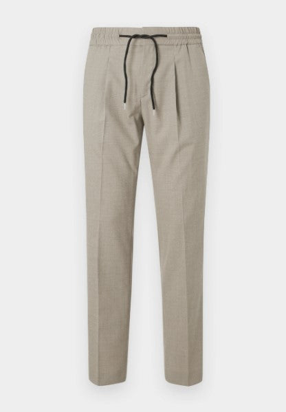 Hugo Boss Getlin Pleated Drawstring Pant - Beige