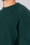 Hugo San Christopher Slub Crew Neck Sweater - Green
