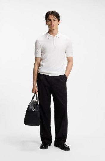Hugo San Peter Knitted Polo - White