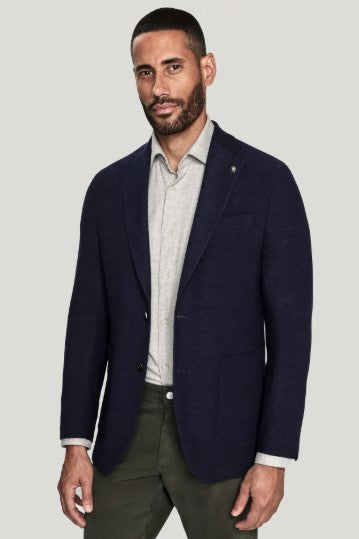 Jack Victor Comfortwear Wool Blend Blazer - Navy