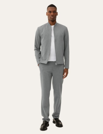 Les Deux Como Bomber Jacket - Grey Melange