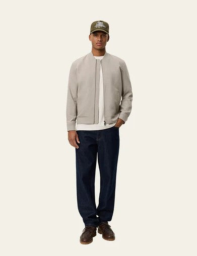 Les Deux Como Reg Bomber Jacket - Laurel Oak Sand