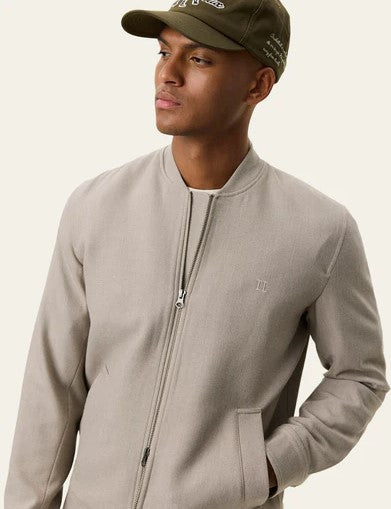 Les Deux Como Reg Bomber Jacket - Laurel Oak Sand