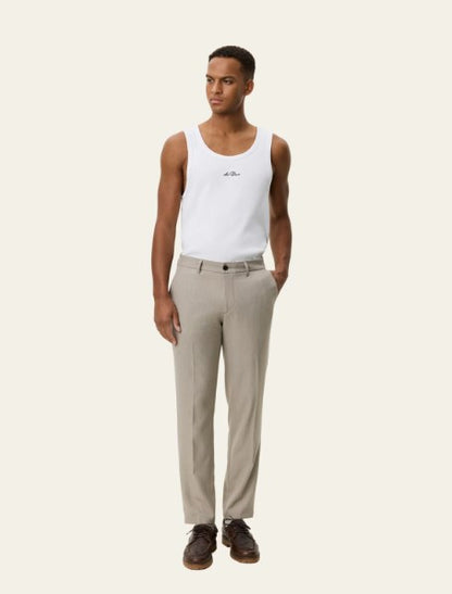 Les Deux Como Reg Solid Pants - Laurel Oak Sand
