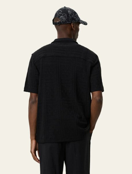 Les Deux Hector Pointelle SS Shirt - Black