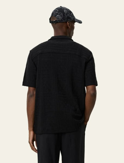 Les Deux Hector Pointelle SS Shirt - Black
