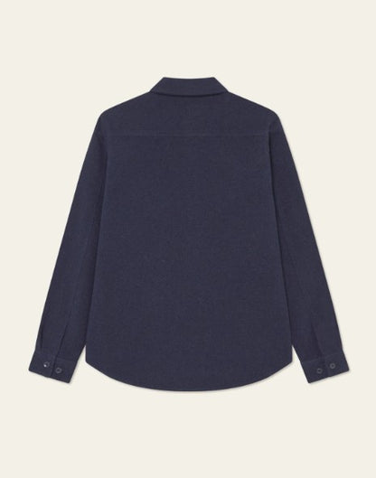 Les Deux Lennon Bouclé Overshirt - Navy