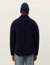 Les Deux Lennon Bouclé Overshirt in Navy