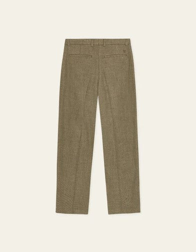 Les Deux Randall Melange Suit Pants - Teak Brown