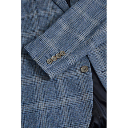 Matinique MAgeorge Plaid Blazer - Washed Blue