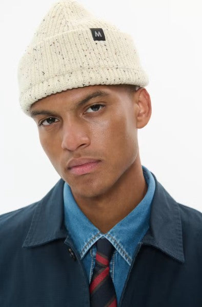 Matinique Jorth Knit Hat - Off White Mélange