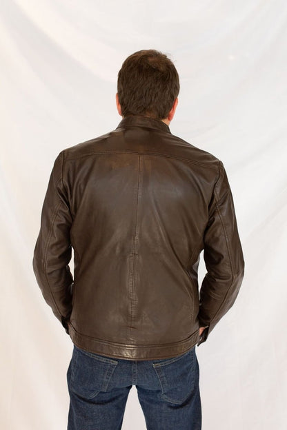 Matinique MAadron Leather Jacket - Brown