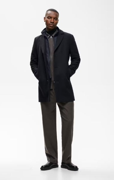 Matinique MAtrace Wool Coat - Navy